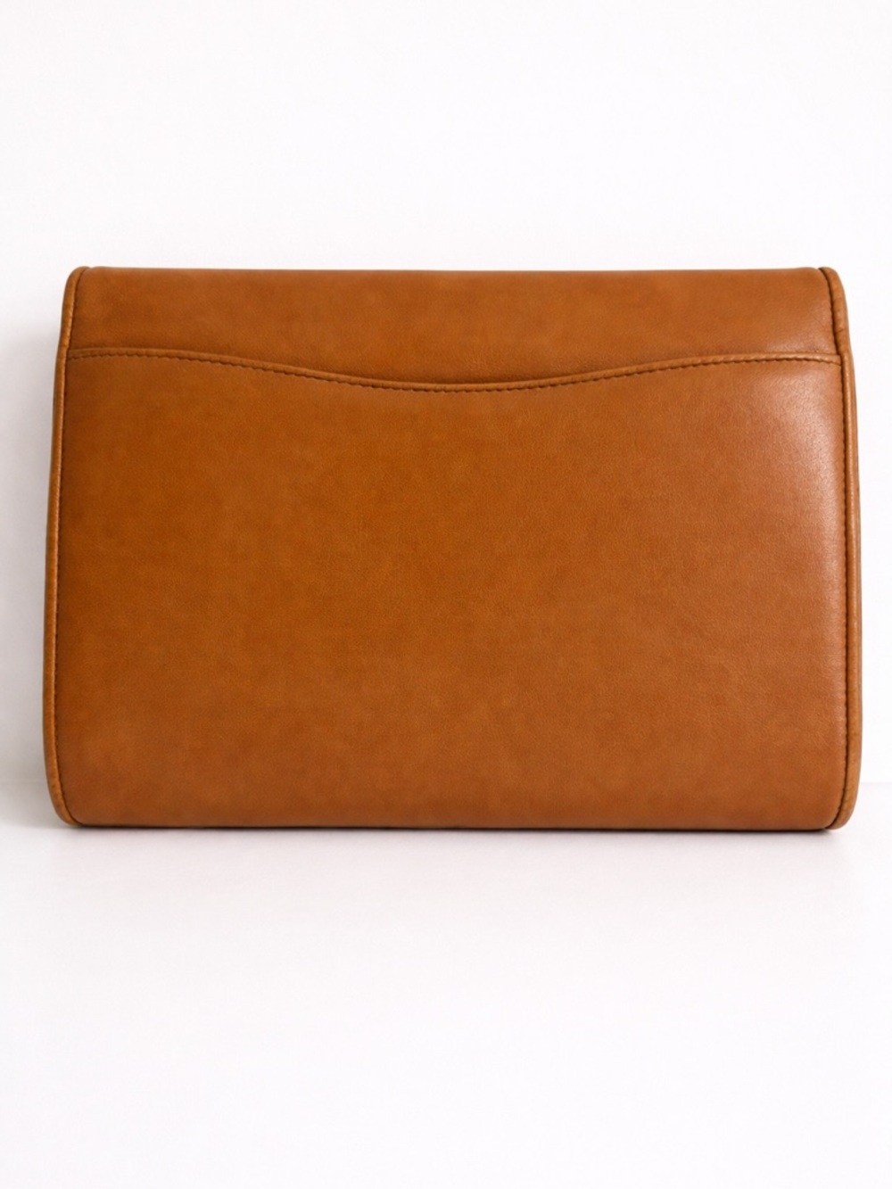 Gucci Vintage Cognac Leather Croc Trim Shoulder Bag Clutch - Picture 4 of 13